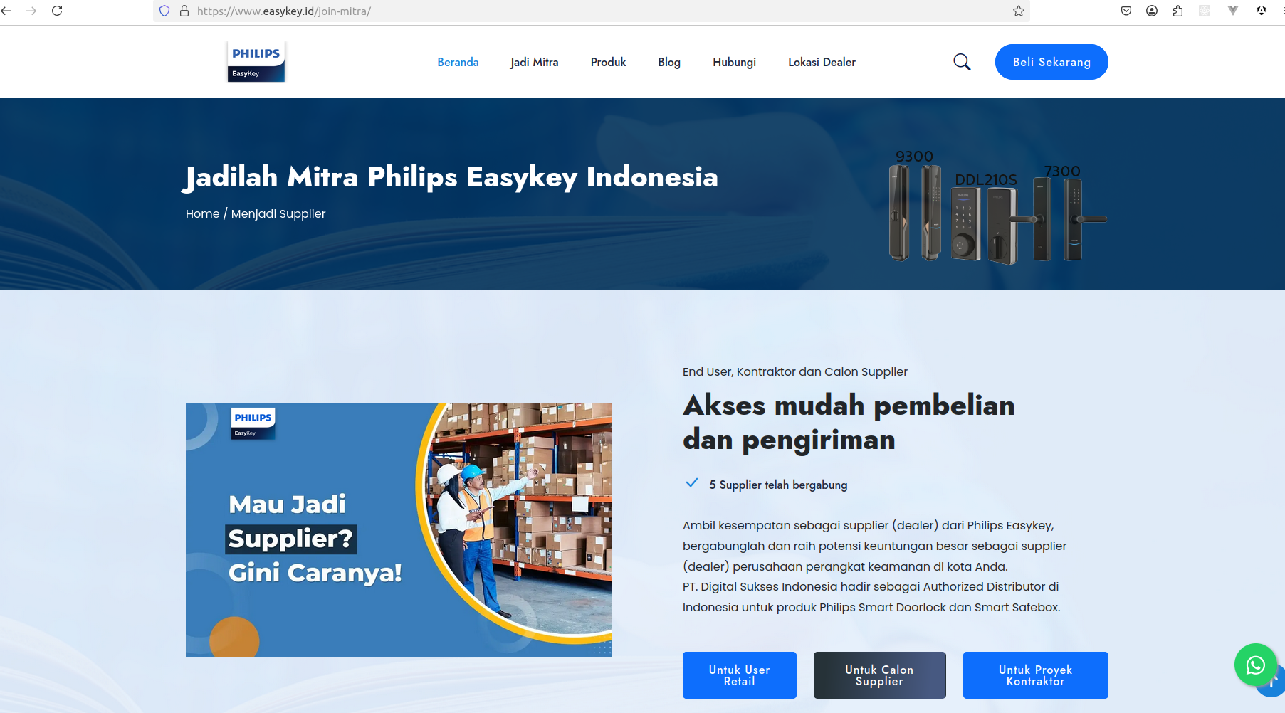 Ecommerce Website Philips Easykey